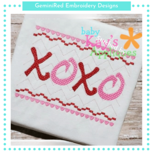 Hugs and Kisses XOXO Smock {Three Sizes}