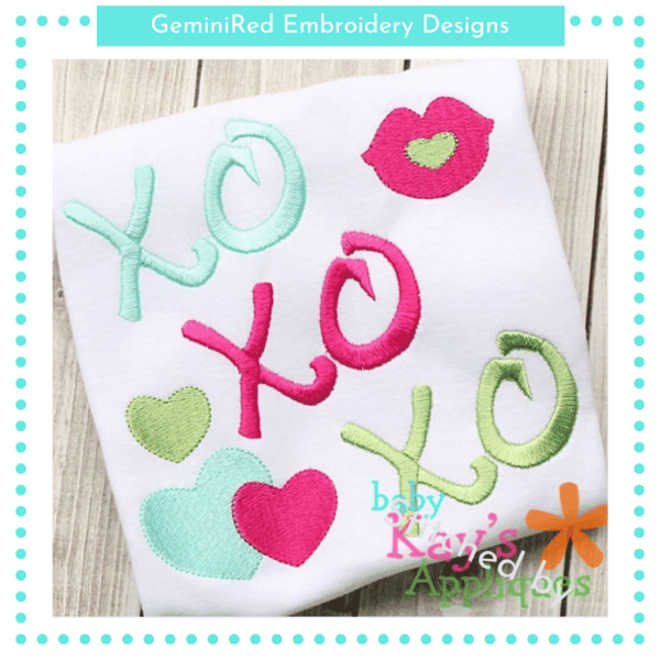 Hugs and Kisses XOXOXO {Four Sizes}