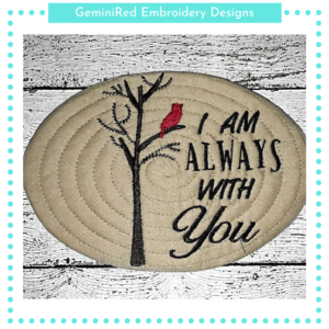 I am Always with You Mug Rug {5x7}
