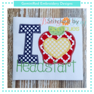 I Heart Apple Headstart {Four Sizes}