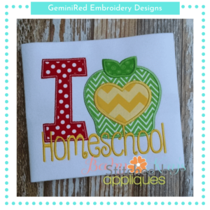 I Heart Apple Homeschool {Four Sizes}