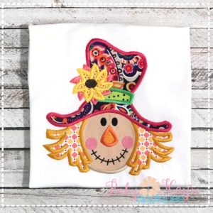 Scarecrow with Sunflower {Four Sizes}