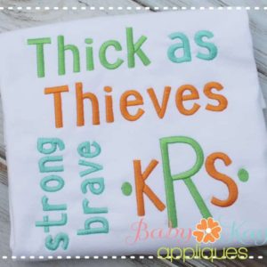 Thick As Thieves Font {Five Sizes}
