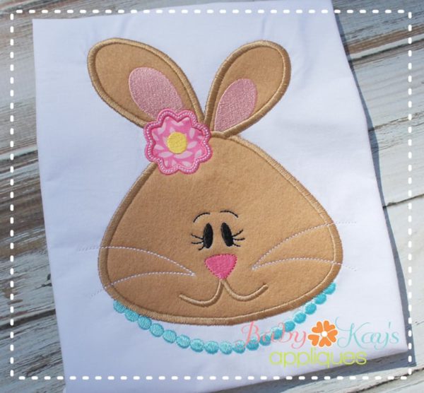 Sweet Girl Bunny Face {Four Sizes}