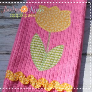 Tulip with Zigzag Edge {Three Sizes}