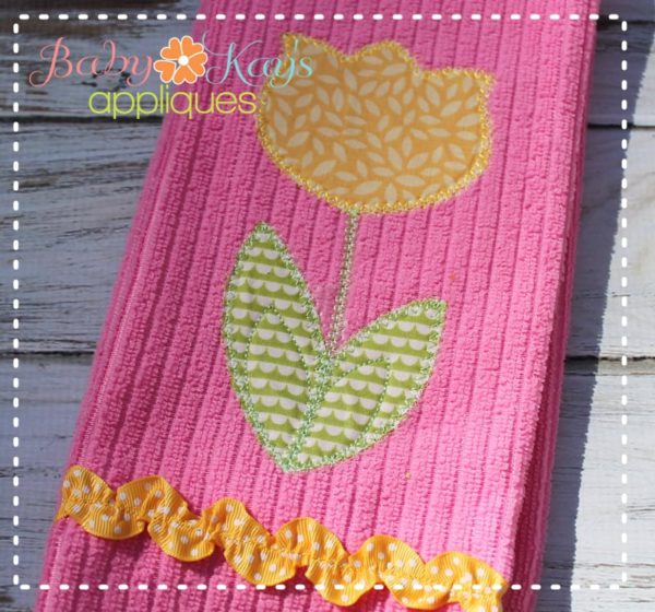 Tulip with Zigzag Edge {Three Sizes}