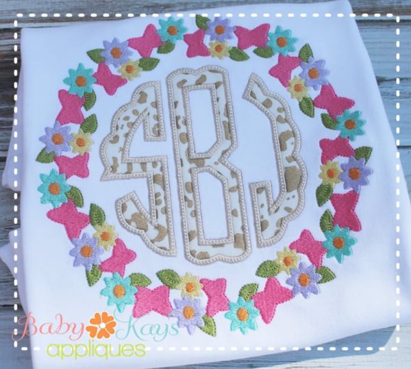 Flower & Butterfly Frame {Four Sizes}
