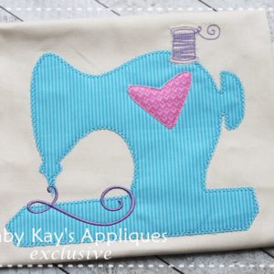 Sewing Machine Outline with Heart {Five Sizes}
