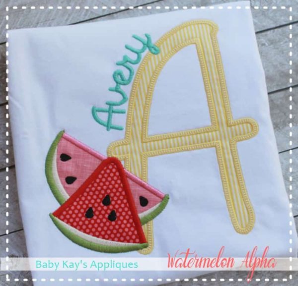 Watermelon Alpha A-Z {Four Sizes}