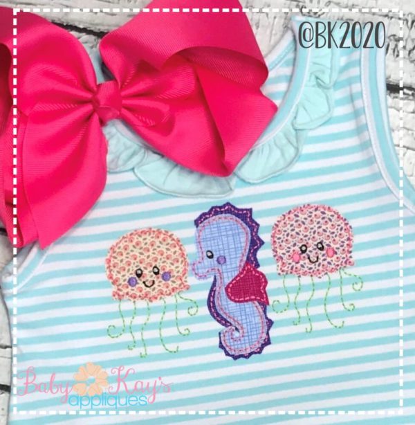 Sea Life Trio {Four Sizes}