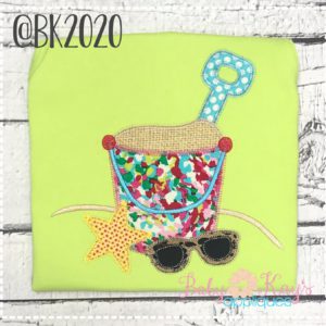 Sand Bucket with Glasses {Four Sizes}