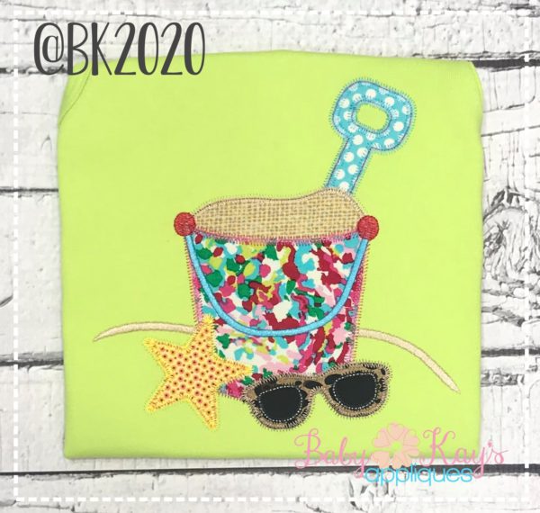 Sand Bucket with Glasses {Four Sizes}