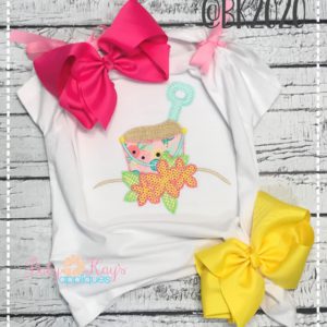 Sand Bucket with Flowers {Four Sizes}