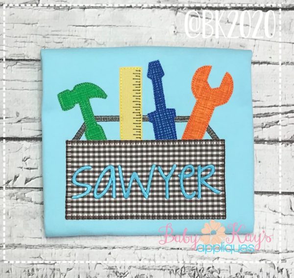 Tool Box Appliqué {Four Sizes}