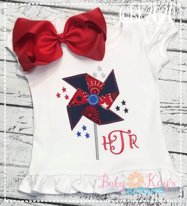 Pinwheel with Stars {Four Sizes}