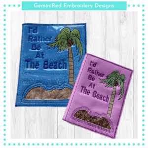 I'd Rather be at the Beach Notebook Cover {Three Sizes}