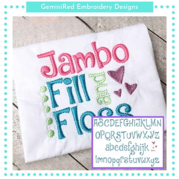 Jambo Fill & Floss Font {Five Sizes} - Image 2