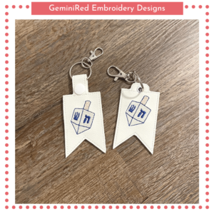 Jewish Dreidel Key Fob {Eyelet & Snap}