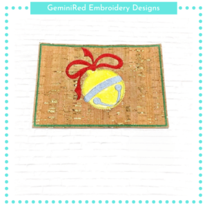Jingle Bell Mug Rug {5x7}