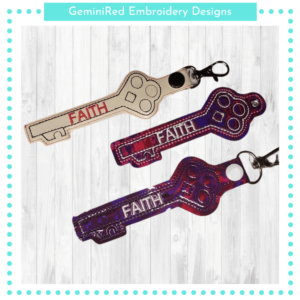 Key to Faith Key Fob {Eyelet & Snap}