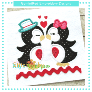 Kissing Penguins {Four Sizes}