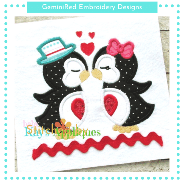 Kissing Penguins {Four Sizes}