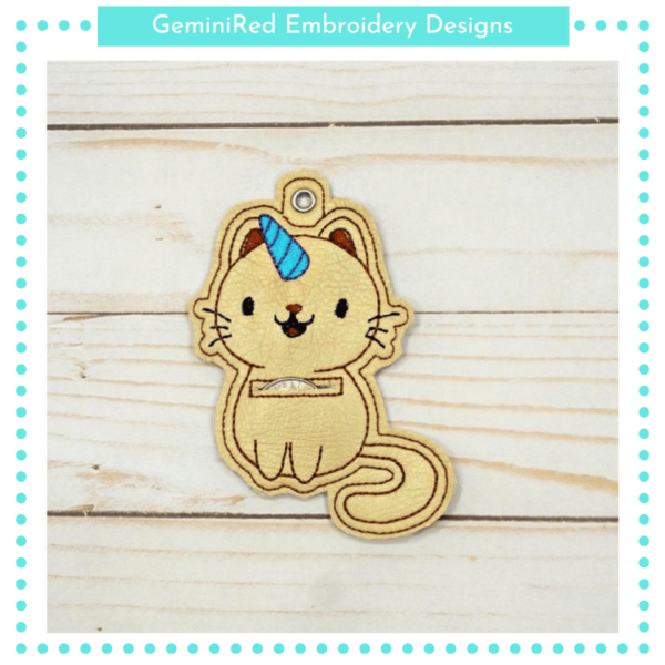 Kittycorn Coin Keeper Key Fob {Eyelet}