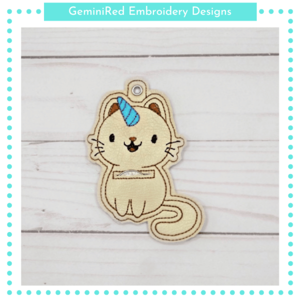 Kittycorn Coin Keeper Key Fob {Eyelet}