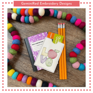 LOVE Apple Gift Card Holder {4x4}