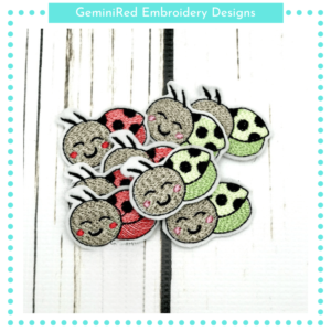 Ladybug Sketchy Feltie {4x4}