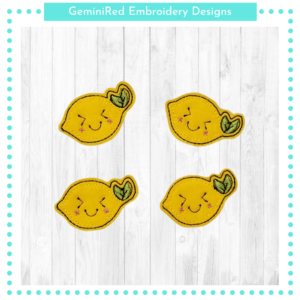 In the Hoop Lemon Feltie {4×4}
