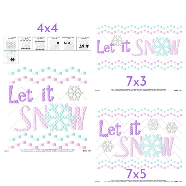 Let it Snow Faux Smock {Three Sizes} - Image 2