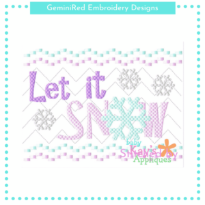 Let it Snow Faux Smock {Three Sizes}