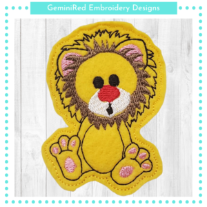 Lion Play Animal Feltie {4x4}