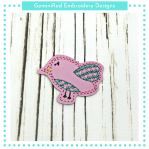 Little Bird Feltie {4x4}