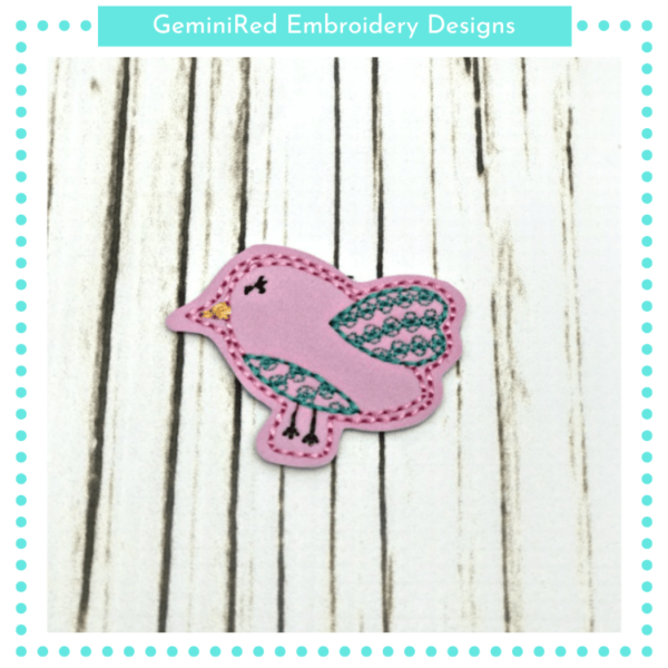 Little Bird Feltie {4x4}