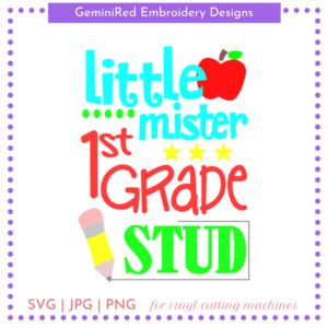 CUT FILE - 1st Grade Stud