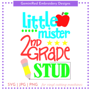 CUT FILE - 2nd Grade Stud