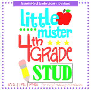CUT FILE - 4th Grade Stud