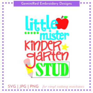 CUT FILE - Kindergarten Stud