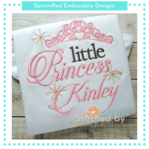 Little Princess with Tiara {Four Sizes}