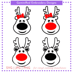 CUT FILE - Little Reindeer Set