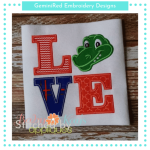 LOVE Alligator Mascot {Four Sizes}