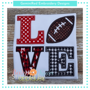 LOVE Football {Four Sizes}