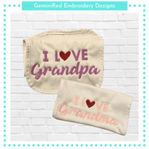I Love Grandparents Set {Two Designs}
