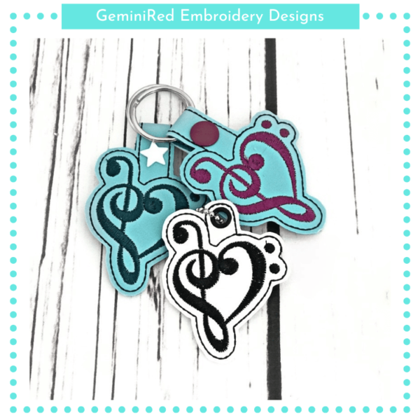 Love Notes Key Fob {Eyelet & Snap}