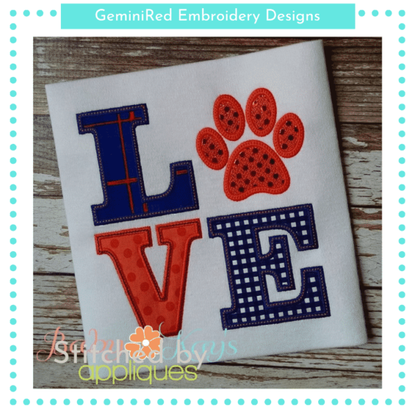 LOVE Pawprint {Four Sizes}