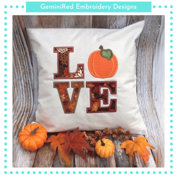 LOVE Pumpkin {Four Sizes}