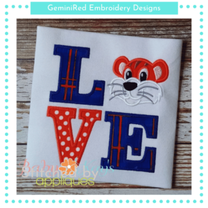 LOVE Tiger Mascot {Four Sizes}