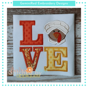LOVE Turkey Pilgrim Girl {Four Sizes}